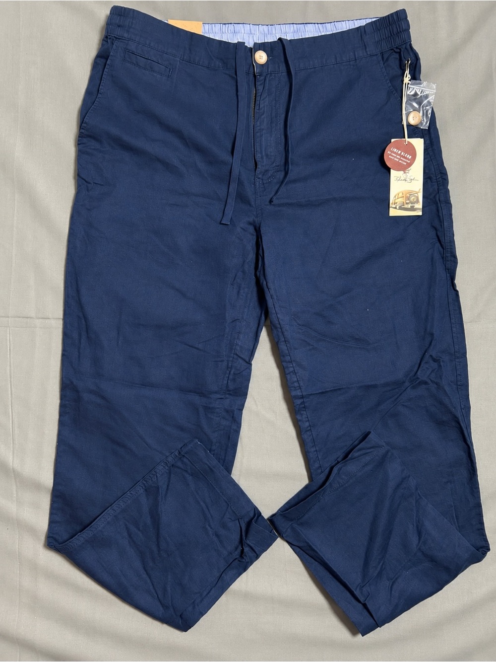 Banana Republic Navy Drawstring Chinos